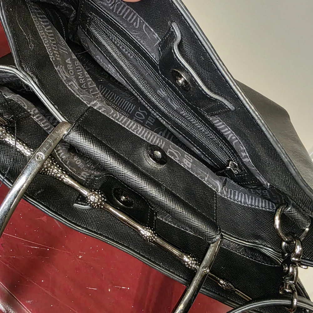 Harry Potter x Loungefly Deathly Hallows Structured Satchel - Picture 8 of 10